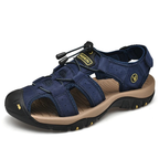 SandalFit Men's Sport Sandals Closed Toe Genuine Leather