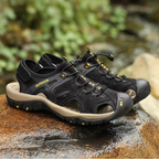 SandalFit Men's Sport Sandals Closed Toe Handmade Leather Non-Slip