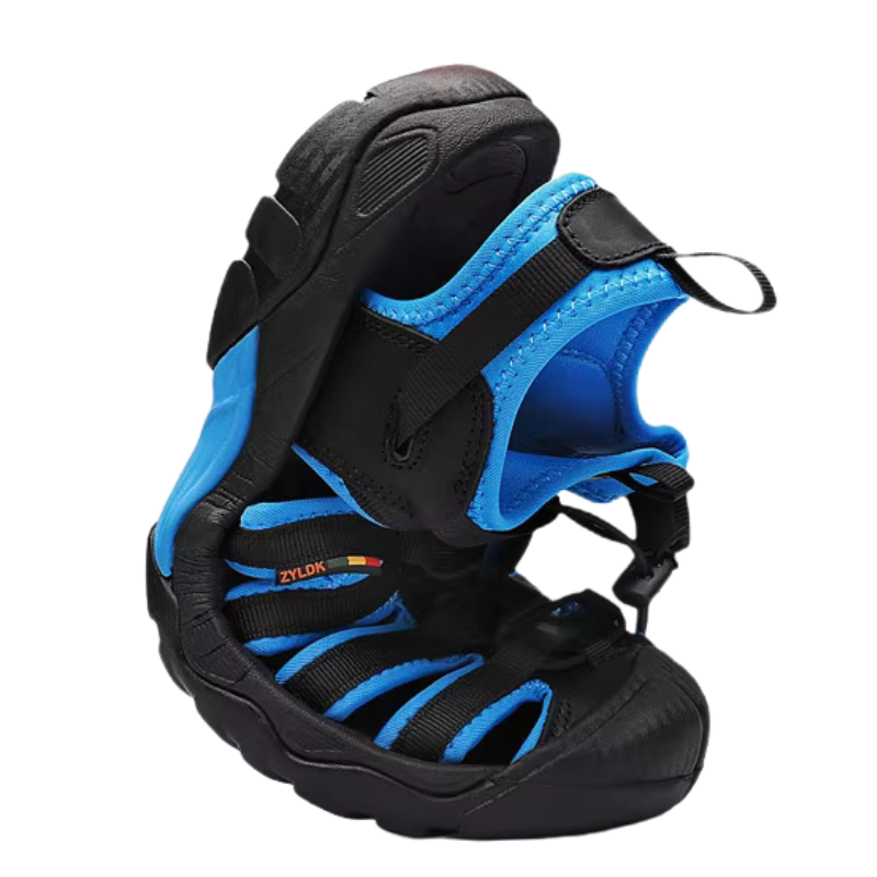 SandalFit Men's Sport Sandals Closed Toe Breathable Soft Leather