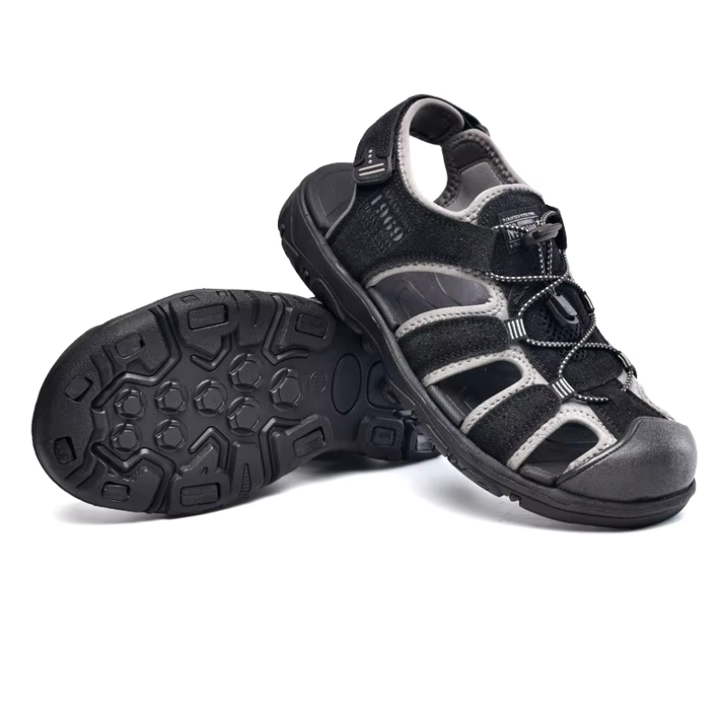 SandalFit Men's Sport Sandals Closed Toe Soft Comfort