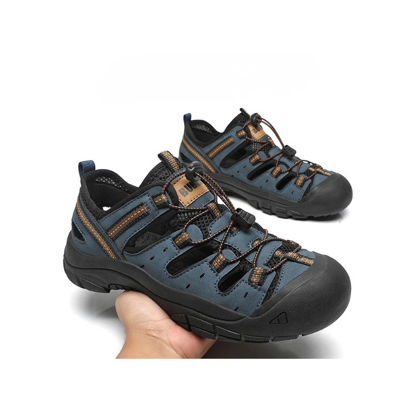 SandalFit Men's Sport Sandals Closed Toe Anti-Collision Grip