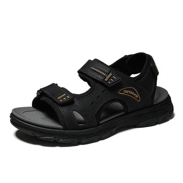 SandalFit Men's Sport Sandals Open Toe Leather Wading Comfort