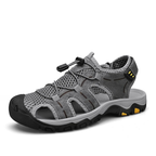 SandalFit Men's Sport Sandals Closed Toe Lightweight Leather