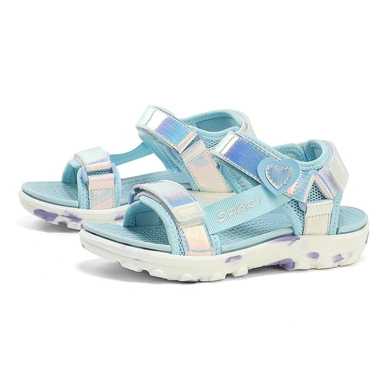 Girls’ Princess Sandals – Breathable Anti-Slip Open-Toe Shoes