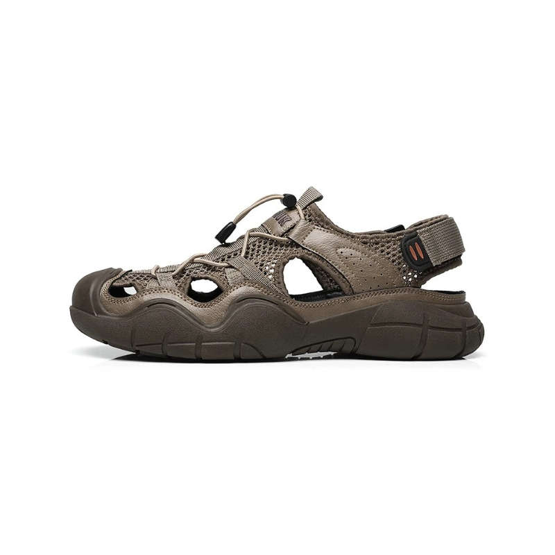SandalFit Men's Sport Sandals Closed Toe Breathable Mesh Grip