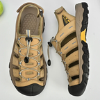 SandalFit Men's Sport Sandals Closed Toe Waterproof Leather