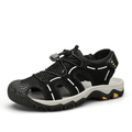 SandalFit Men's Sport Sandals Closed Toe Lightweight Leather