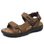 SandalFit Men's Sport Sandals Open Toe Classic Leather Lightweight