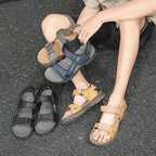 SandalFit Men's Sport Sandals Open Toe Lightweight Leather