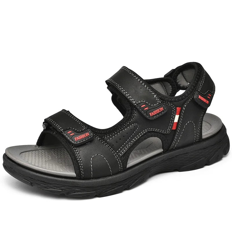 SandalFit Men's Sport Sandals Open Toe Leather Wading Comfort