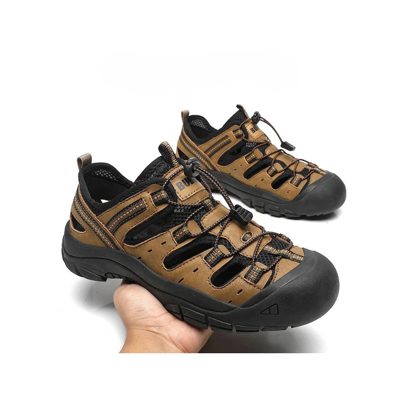 SandalFit Men's Sport Sandals Closed Toe Anti-Collision Grip
