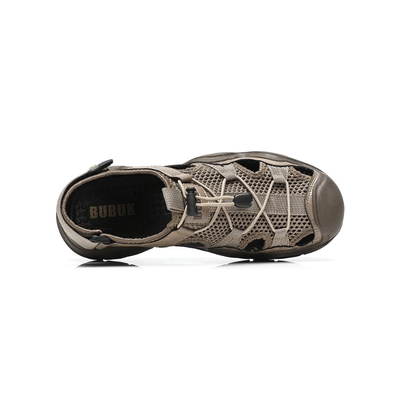 SandalFit Men's Sport Sandals Closed Toe Breathable Mesh Grip