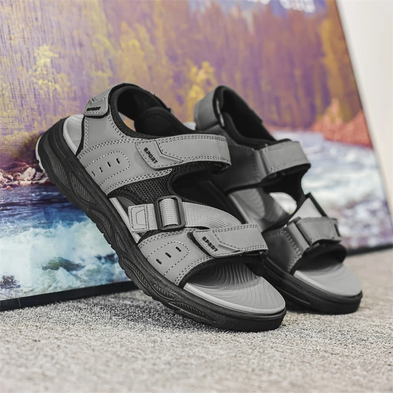 SandalFit Men's Sport Sandals Open Toe Handmade Breathable Mesh