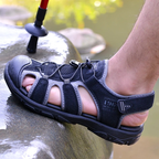 SandalFit Men's Sport Sandals Closed Toe Soft Comfort