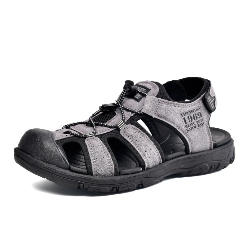 SandalFit Men's Sport Sandals Closed Toe Soft Comfort
