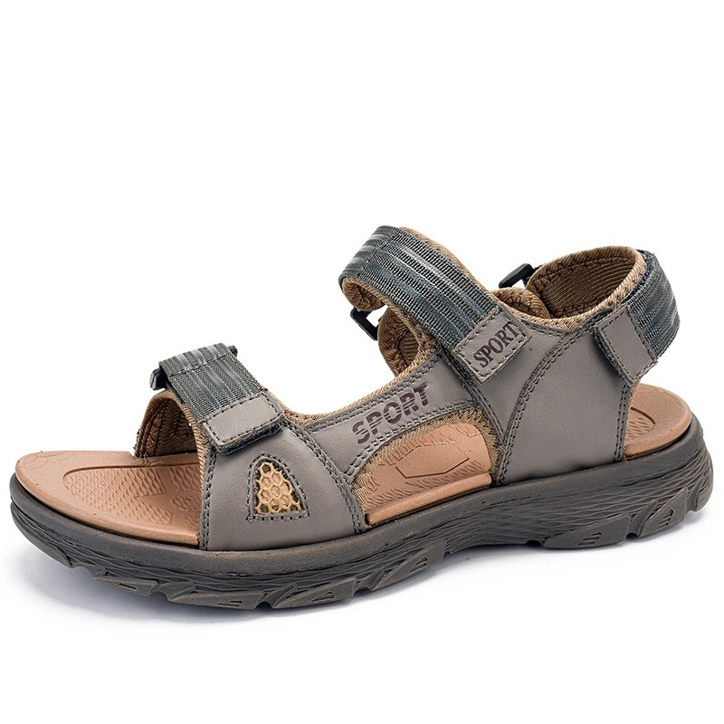 SandalFit Men's Sport Sandals Open Toe Lightweight Leather