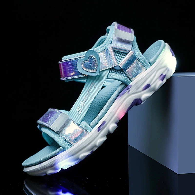 Girls’ Princess Sandals – Breathable Anti-Slip Open-Toe Shoes