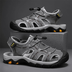 SandalFit Men's Sport Sandals Closed Toe Lightweight Leather