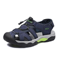 SandalFit Men's Sport Sandals Closed Toe Genuine Leather Big Size