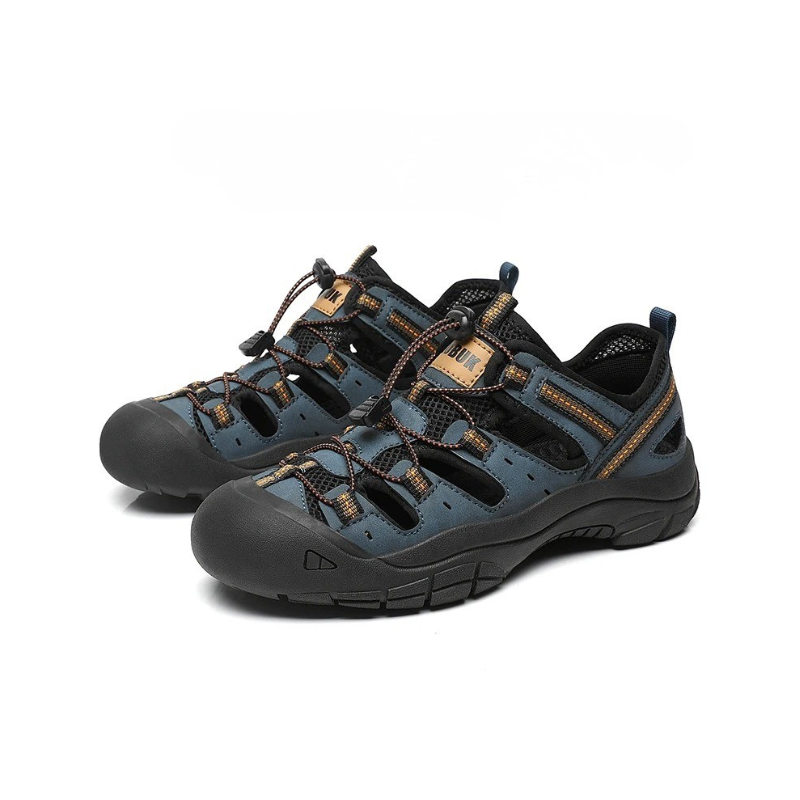 SandalFit Men's Sport Sandals Closed Toe Anti-Collision Grip