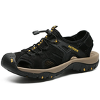 SandalFit Men's Sport Sandals Closed Toe Handmade Leather Non-Slip