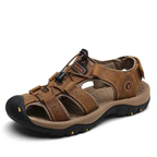 SandalFit Men's Sport Sandals Closed Toe Genuine Leather