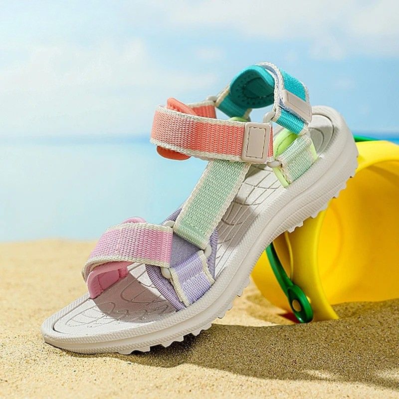 Girls’ Sport Sandals – Breathable Non-Slip Soft-Sole Walking