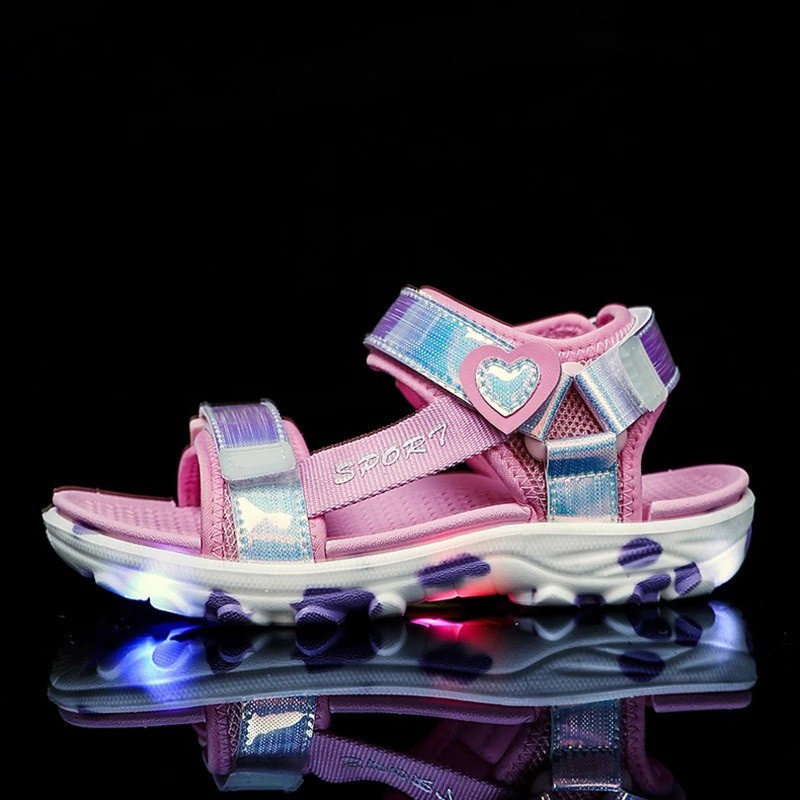 Girls’ Princess Sandals – Breathable Anti-Slip Open-Toe Shoes