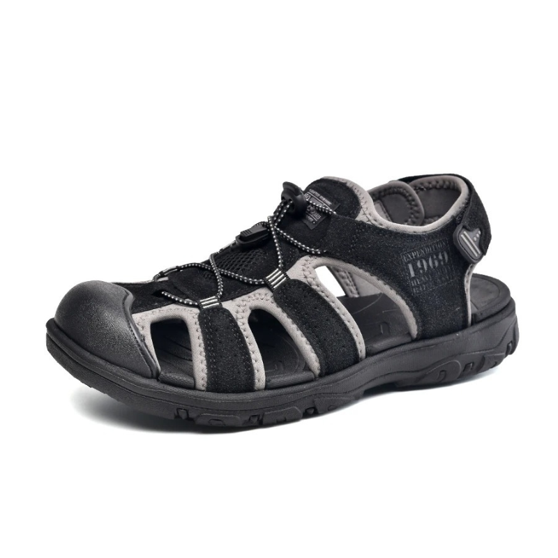 SandalFit Men's Sport Sandals Closed Toe Soft Comfort
