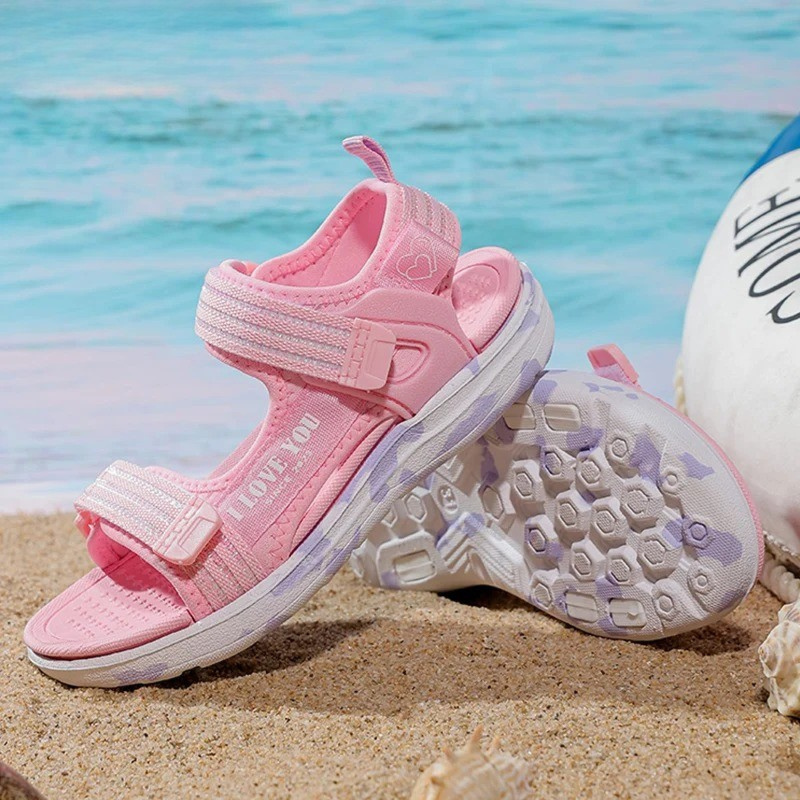 Girls’ Beach Sandals – Lightweight Non-Slip Soft-Sole Water Shoes