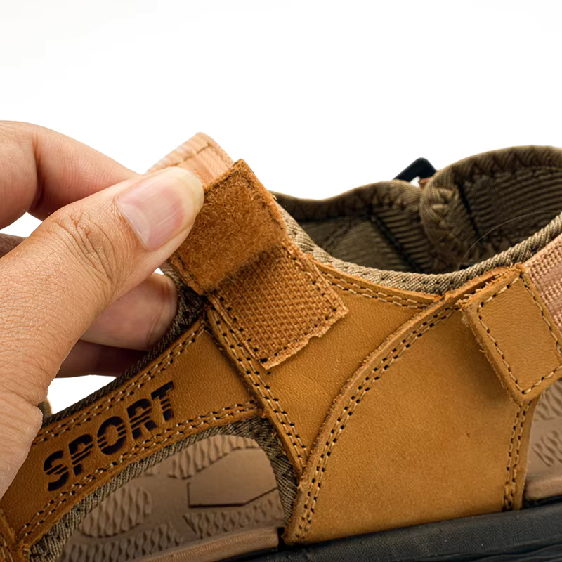 SandalFit Men's Sport Sandals Open Toe Lightweight Leather